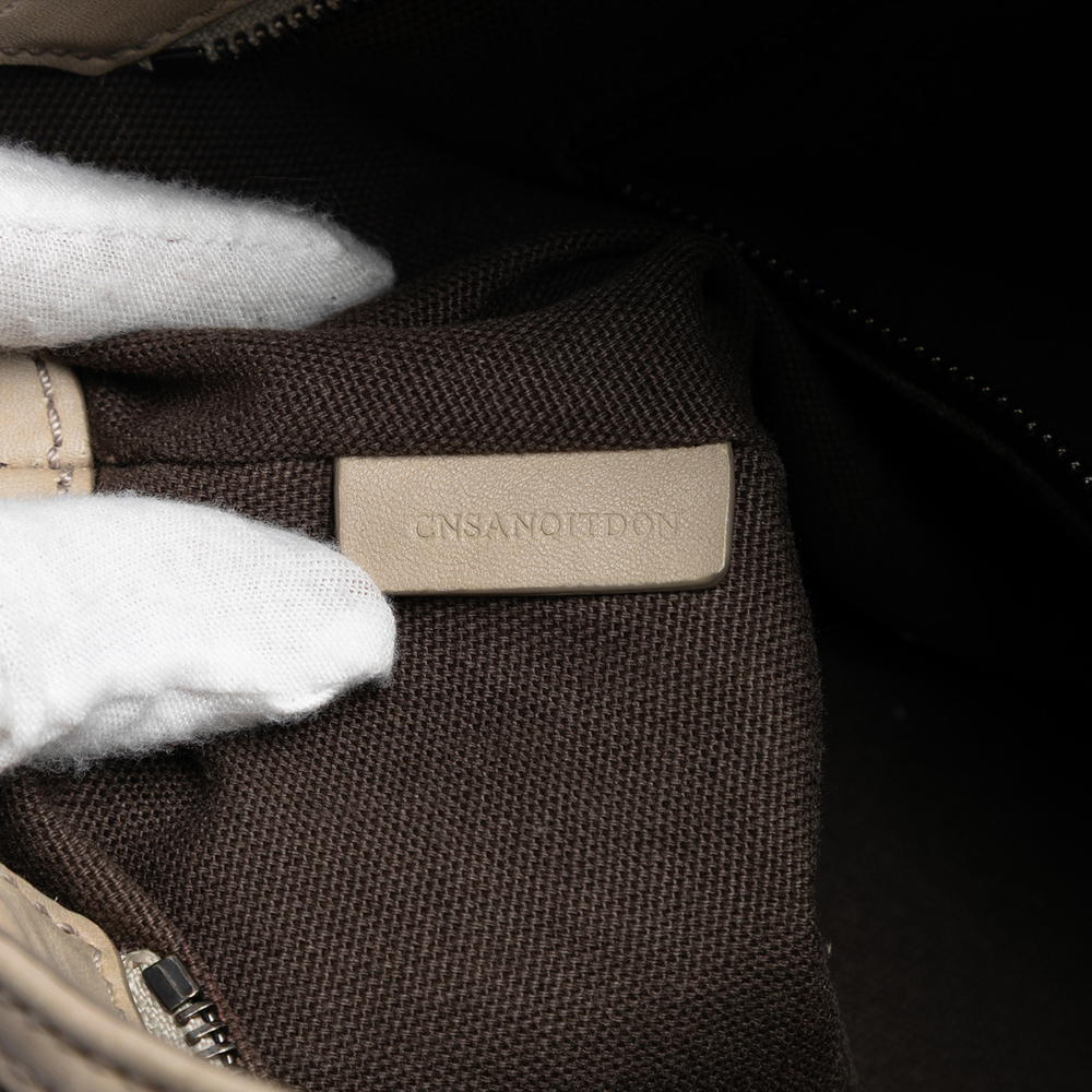 Pre-Loved Burberry Smoke Check Coated Canvas Heathcliff Satchel - Picture 6 of 7